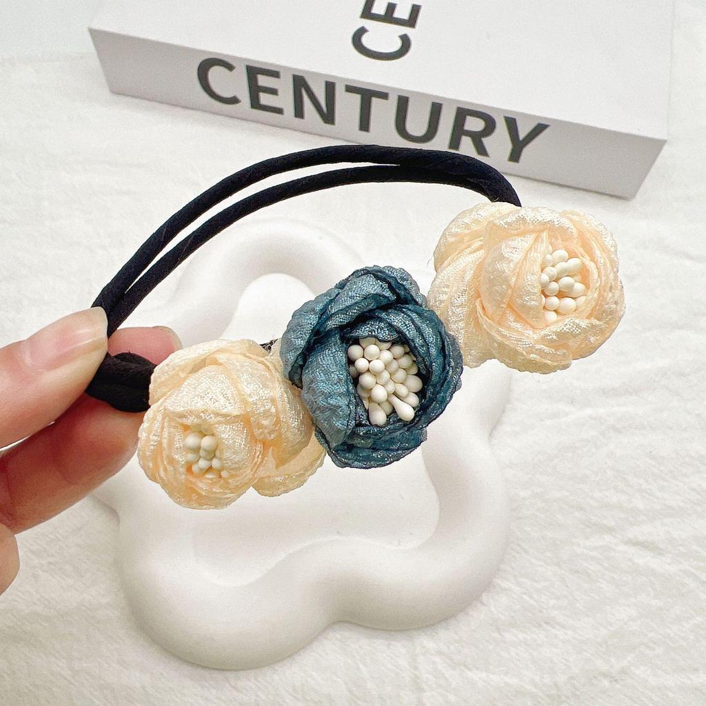 1pc Elegant Pearl Flower Bun Maker Korean Lazy Hair Curler Styling Accessories Hair Style Hairpin Hair Braiding Braider Hairgrip