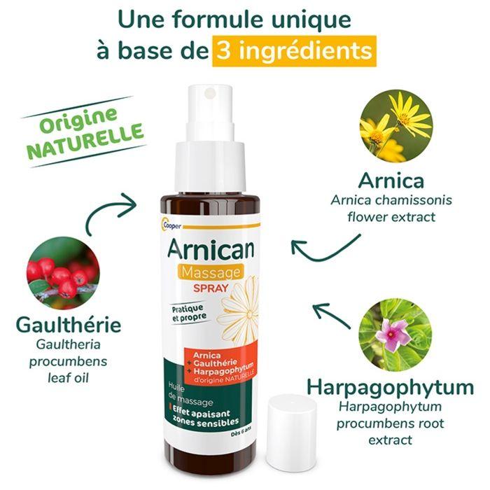 Arnican Spray Huile De Massage Apaisant Arnica Gaulthérie Flacon 100ml