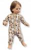Rompers 104 Zippered Romper Footless Pajama Rompers with Bunnies