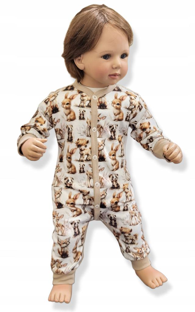 Rompers 104 Zippered Romper Footless Pajama Rompers with Bunnies