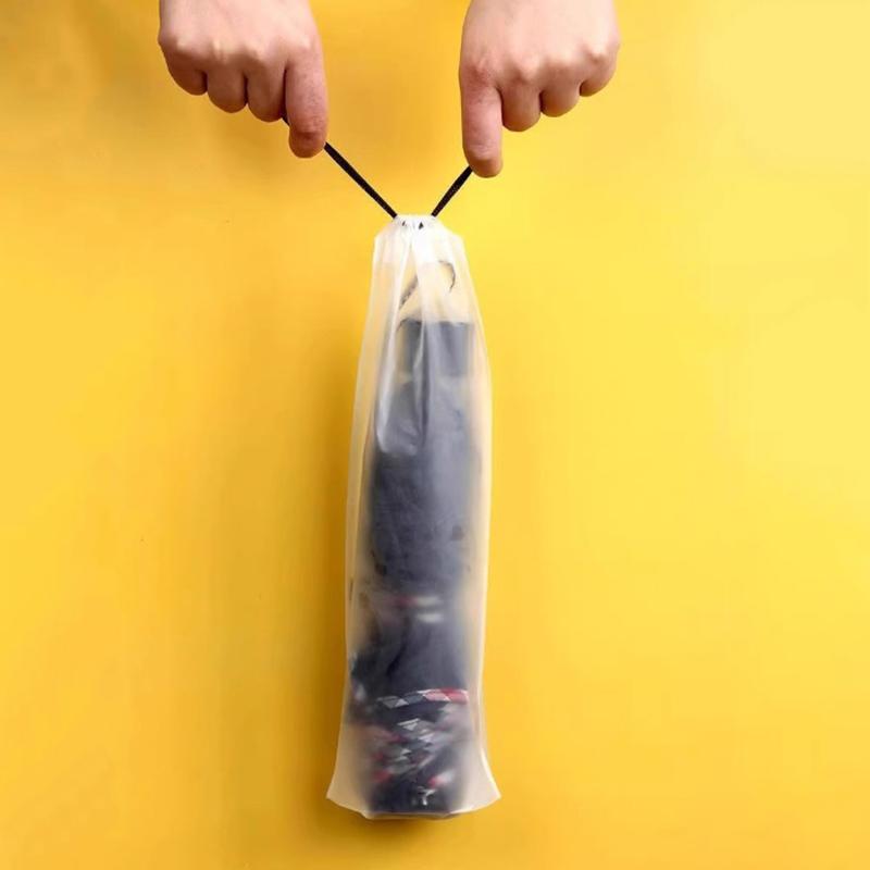 Folding Umbrella Storage Bag with Hanging Loop Waterproof Pocket 10/30/50PCS for Bathroom Entryway Car Storage
