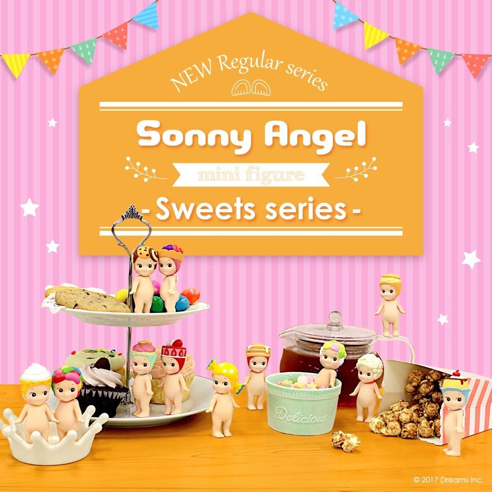Sony Angel Sweets Set Original Mini Figures 1 Sealed Blind SAS65379 10-Piece - / Box, Multicolor,