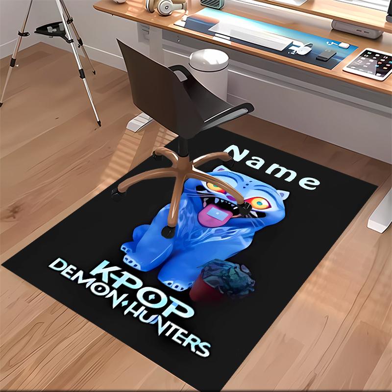 Custom personalization Kpop Demon Hunters Print Area Rug - Soft, Washable Non-Slip Indoor Mat,Living Room,Home&Office Decorative Rug