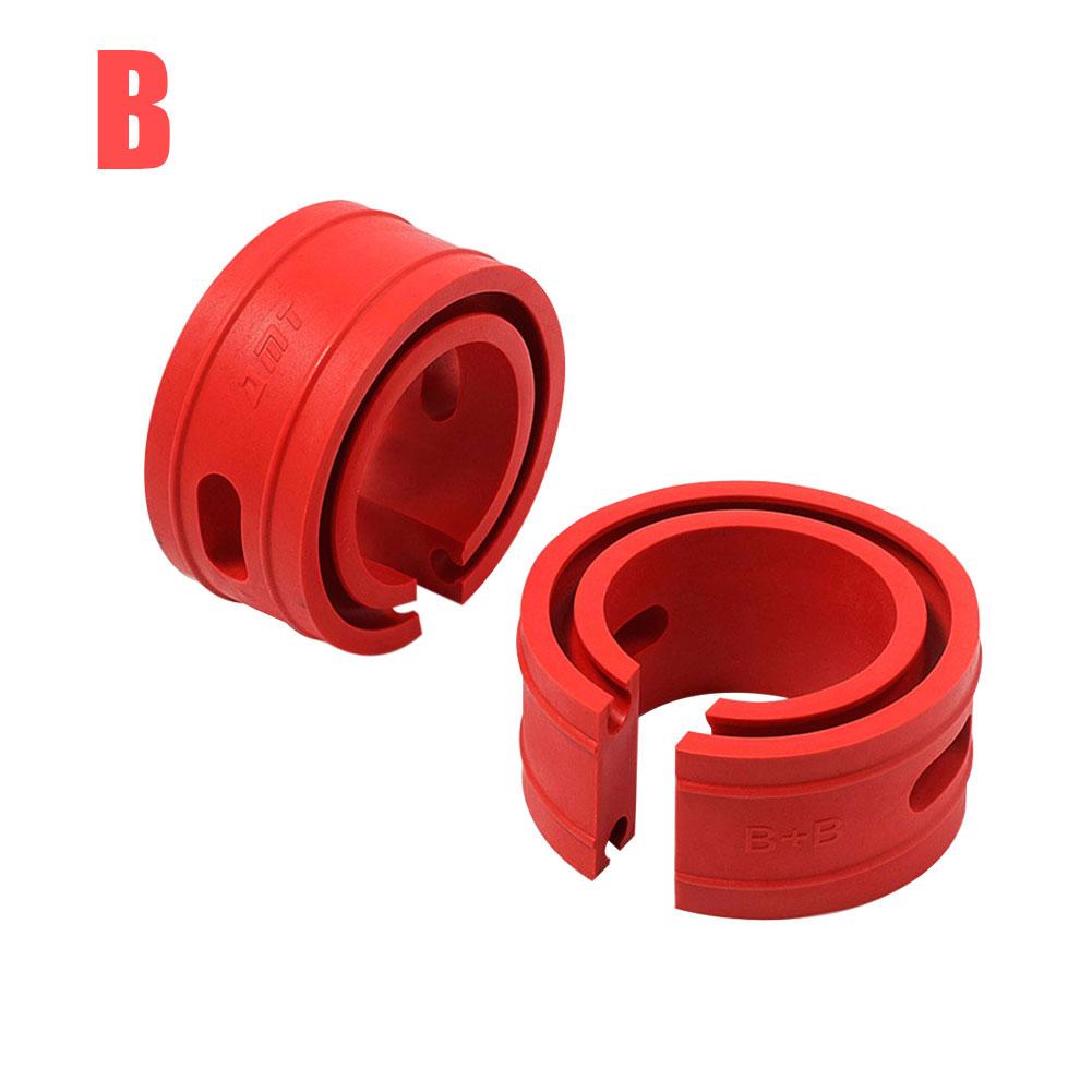 2PC Red Color Car Shock Absorber Spring Bumper Power Auto Buffers A/B/C/D/E/ Type Springs Bumpers Cushion Universal For Most Veh