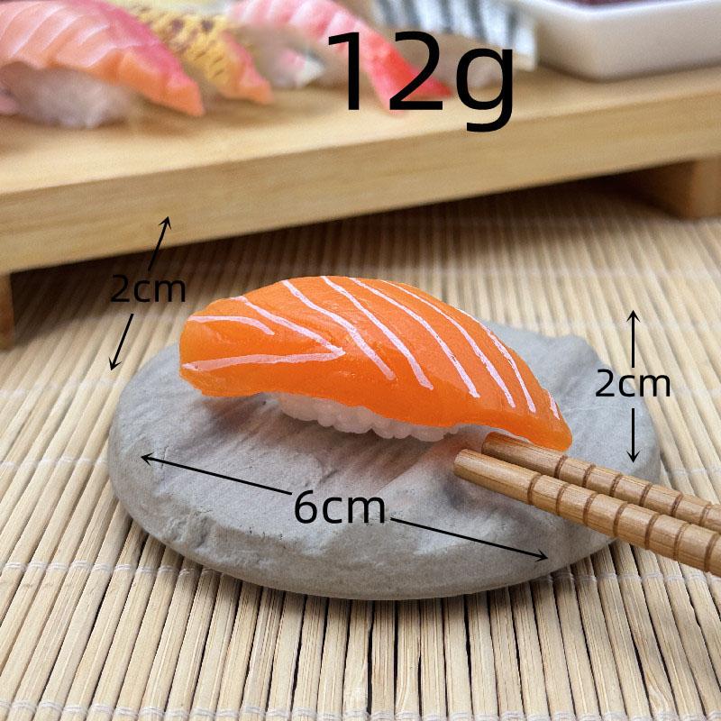 Symulacja 3d Model Sushi Zabawki do gotowania Japońskie jedzenie Sushi z łososiem Kulka ryżowa Symulacja Model jedzenia Rekwizyty wystawowe Brelok Biżuteria
