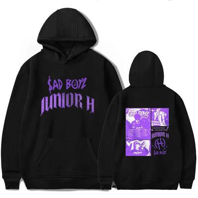 Junior H 2024 Tour Hoodies Sad Boyz Concert Merchandise Populaire Grafische Print Dames Heren Sweatshirts Casual Losse Hooded Pullover Tops