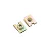 50PCS Metal Spring U-Type Plate Nut Speed Clips 6mm M6 for Car Panel Defense