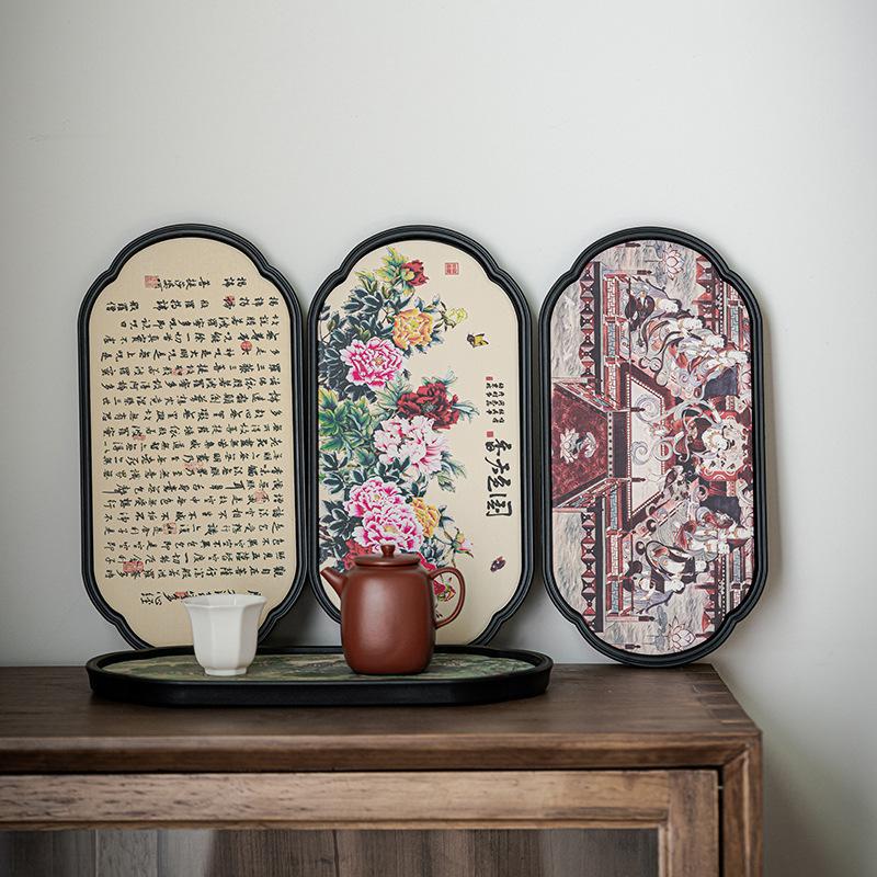 Chinese Retro Absorbent Dry Bubble Tray Ceramic Tea Tray Household Coffee Table Coffee Table Quick-drying Kung Fu Tea Table