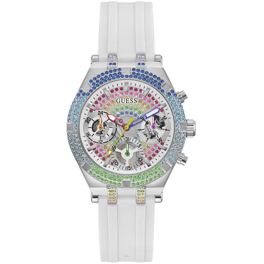 

Ladies Quartz Watch Stainless Steel Case Silicone Strap Quartz Movement For Daily Gatherings GW0407L4