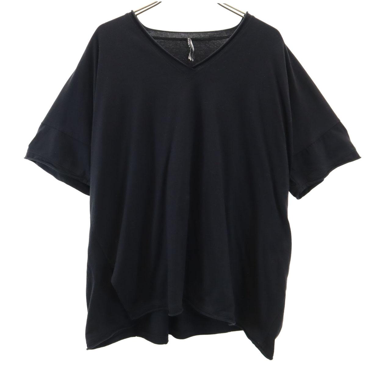 

LIVIANA CONTI сделано в Италии Короткий рукав V-образный вырез разрез Крой XS черный Женский Б/у