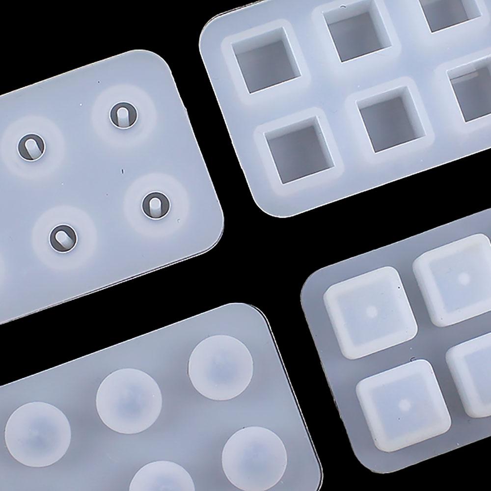 For Fun DIY Earrings Pendants Silicone Molds Epoxy Resin Mold Cube Ball Beads Mould Jewelry Making Necklace Bracelet Tools