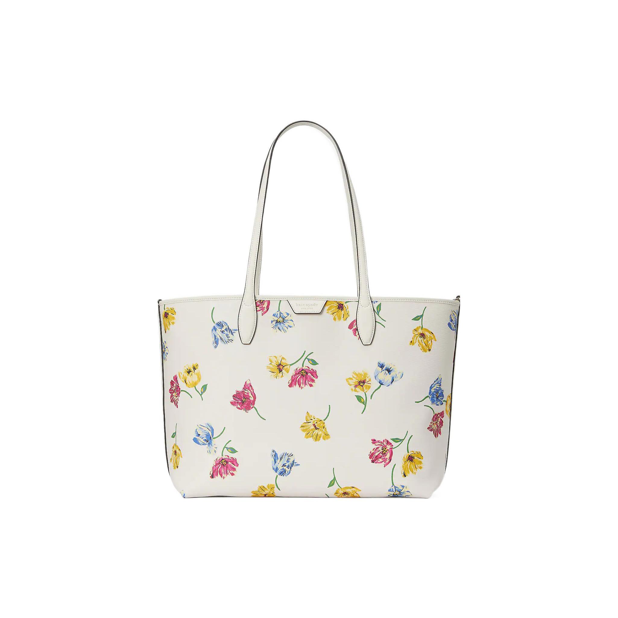 

New Kate Spade Artificial Leather Tote Bag, Shopping Bag, Handbag, Shoulder Bag Medium Women s Cream White KB293-250 35.1*16.0*27.9CM