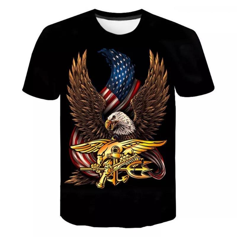 

Модная летняя цифровая печать животных, модная повседневная мужская рубашка с круглым вырезом и короткими рукавами 6XL