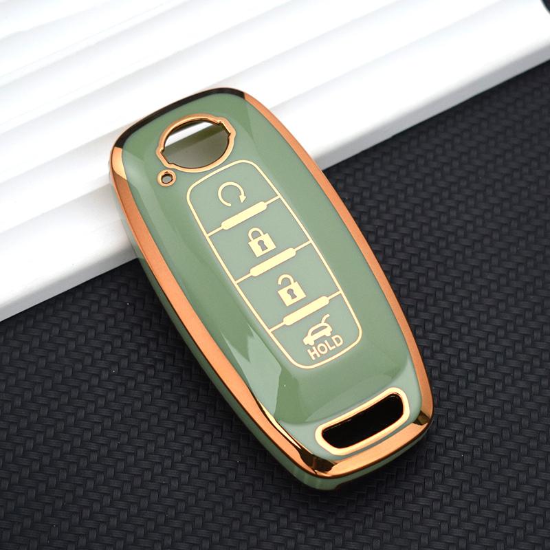 3 4 Buttons Tpu Remote Key Case Cover Shell Fob Holder Keychain For Nissan X-Trail T33 Qashqai J12 Teana Altima Ariya