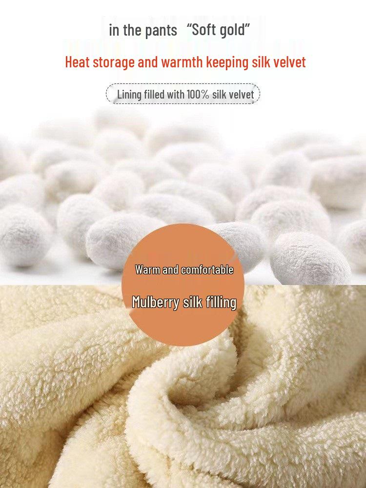 Women's High Waist Lambswool Silk Cotton Winter Leggings - Super Thick, Warm, Plus Size with Pockets