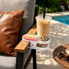 Versatile Non-Slip Design Cup Holder Plastic White 2 Pc