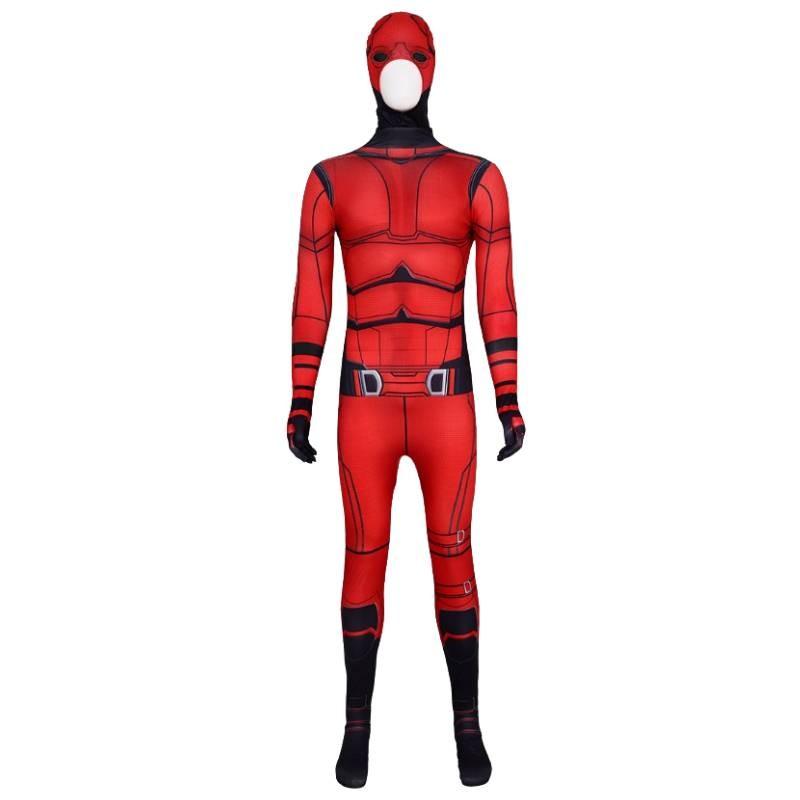 Tiger Daredevil White Cosplay Bodysuit Costume Jumpsuit Halloween Party Gift