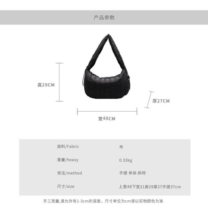 Lenny wiatr torba płócienna o dużej pojemności na bawełniane ubrania damska nowa jesienno-zimowa wszechstronna codzienna torba na ramię listonoszka