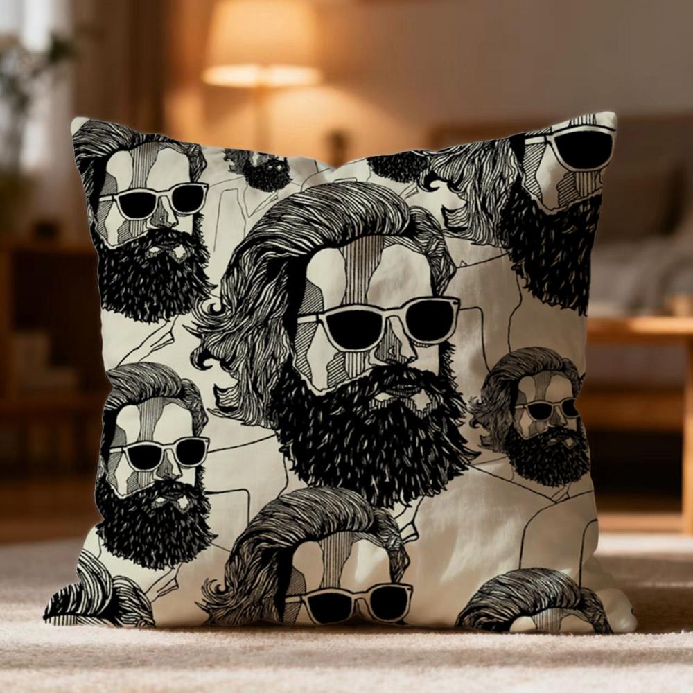 Fashion J-JJohn Misty Cushion Cover Soft Washable Pillow Case Multi-Scene for Couch Bed Travel Office Use