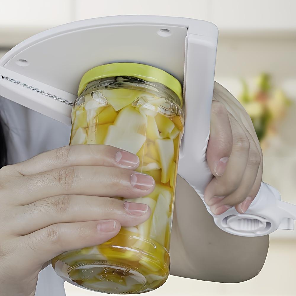 1pc Dual Use Bottle Opener , Cabinet Lid Gripper , Easy Grip Ergonomic Design, Durable Plastic Kitchen Tool for Elderly, Seniors