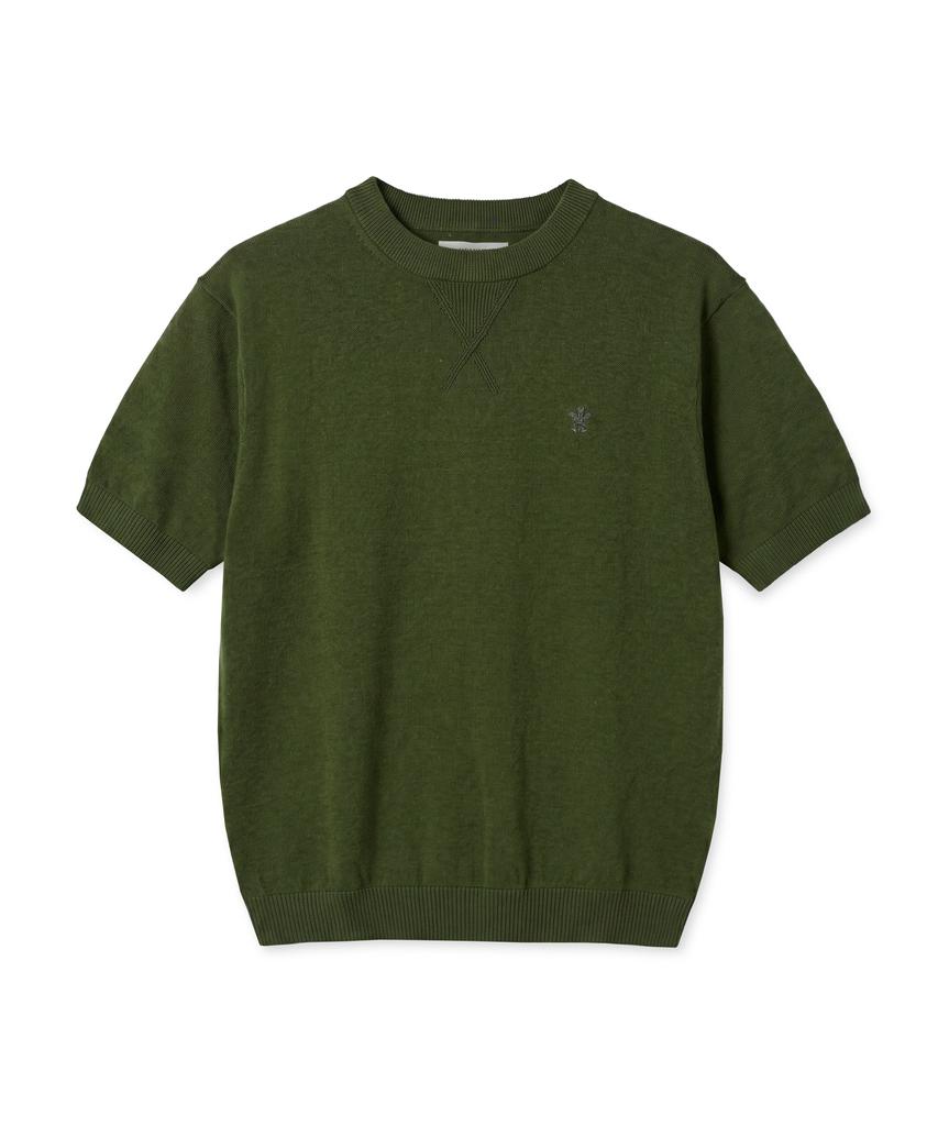 Edeunbeoleokeulleob Cool Linen Half-Sleeve Knit (Khaki)