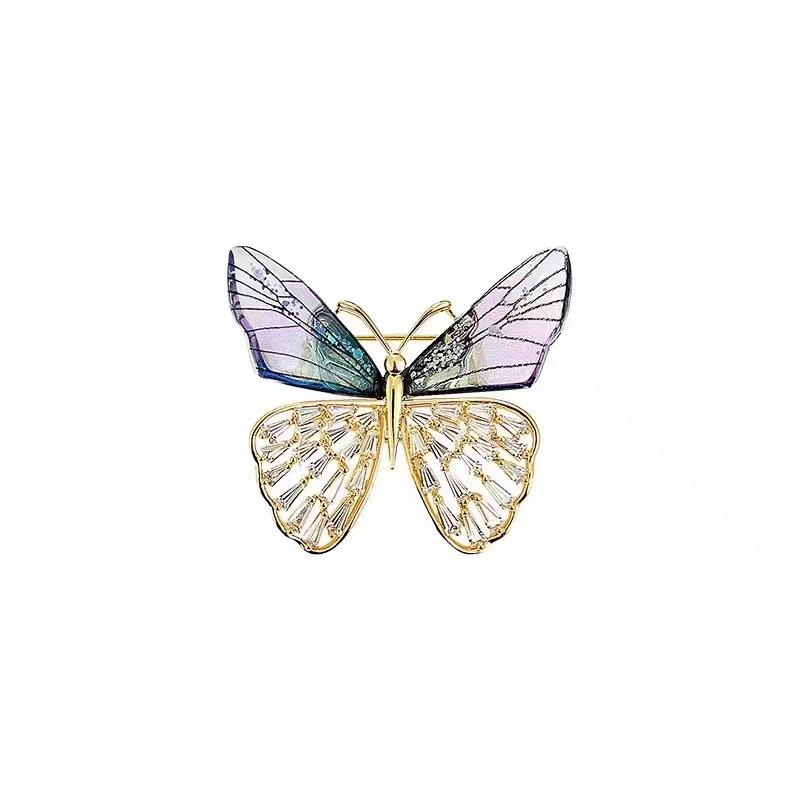 

Модная брошь-бабочка женская брошь высокого класса темпераментная брошь со стразами акриловая булавка аксессуары для одежды