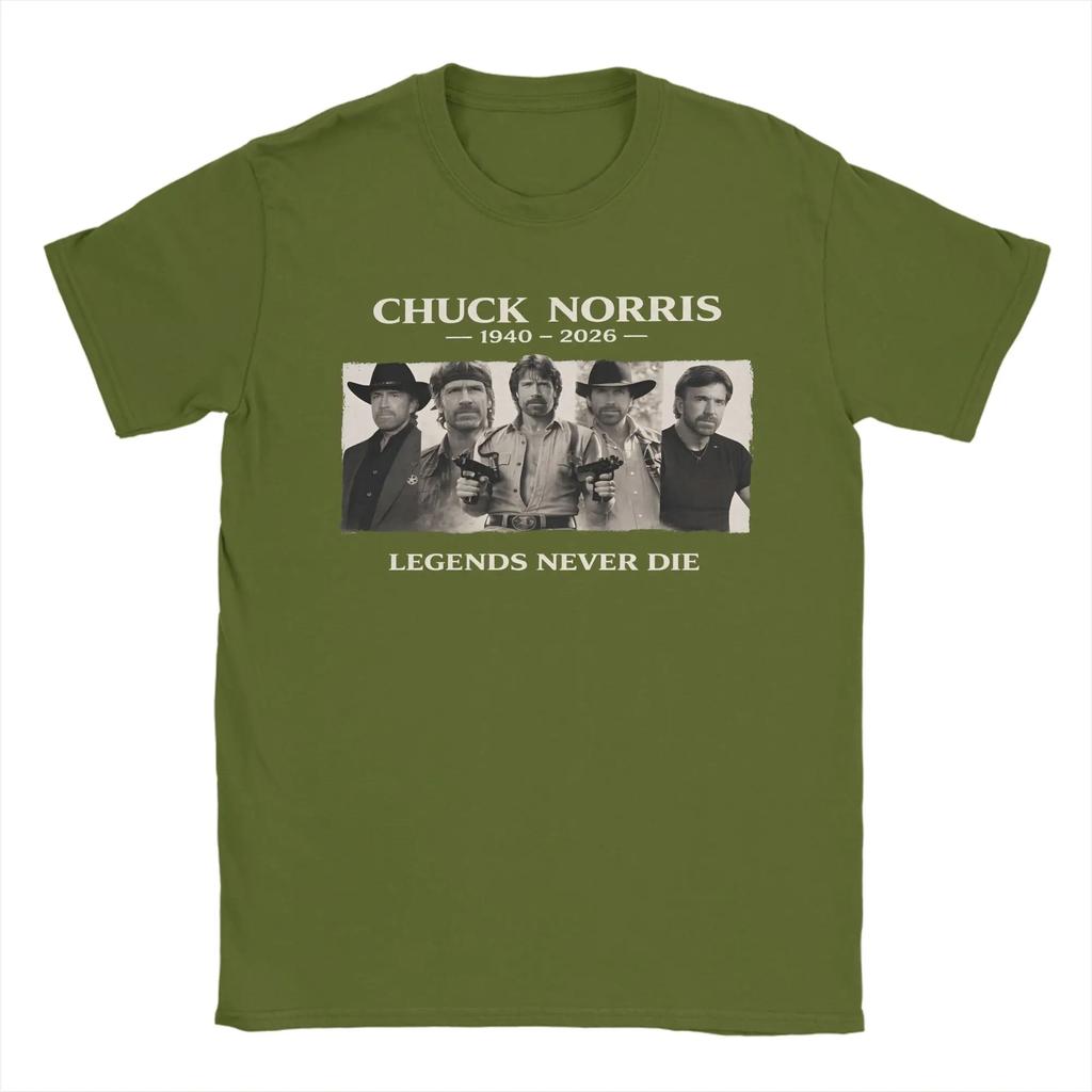 Chuck Norris Legendary Tough Guy Legens Never Die T Shirt Summer Tshirts Cotton Oneck Plus Size Tees Short Sleeves Tops