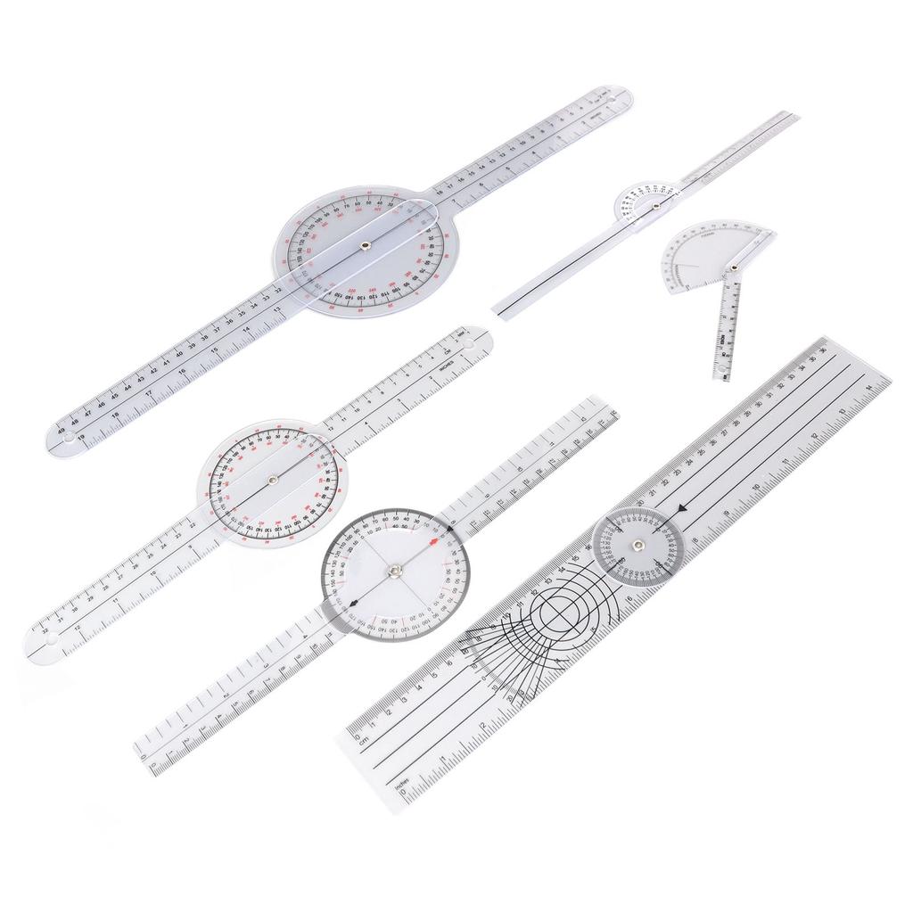 Набір медичних гоніометрів 6 шт. 6 8 10 дюймів Багатофункціональний набір гоніометрів для суглобів для фізичних терапевтів, домашнього використання та студентів