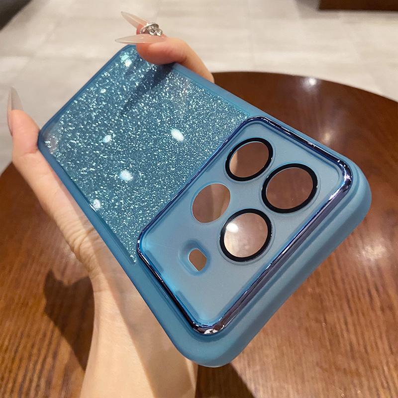 Glitter Case for Xiaomi 15T Pro 15 T Camera Lens Film Protective Phone Case Silicone Clear TPU Soft Cover Shell for Xiaomi Mi15T