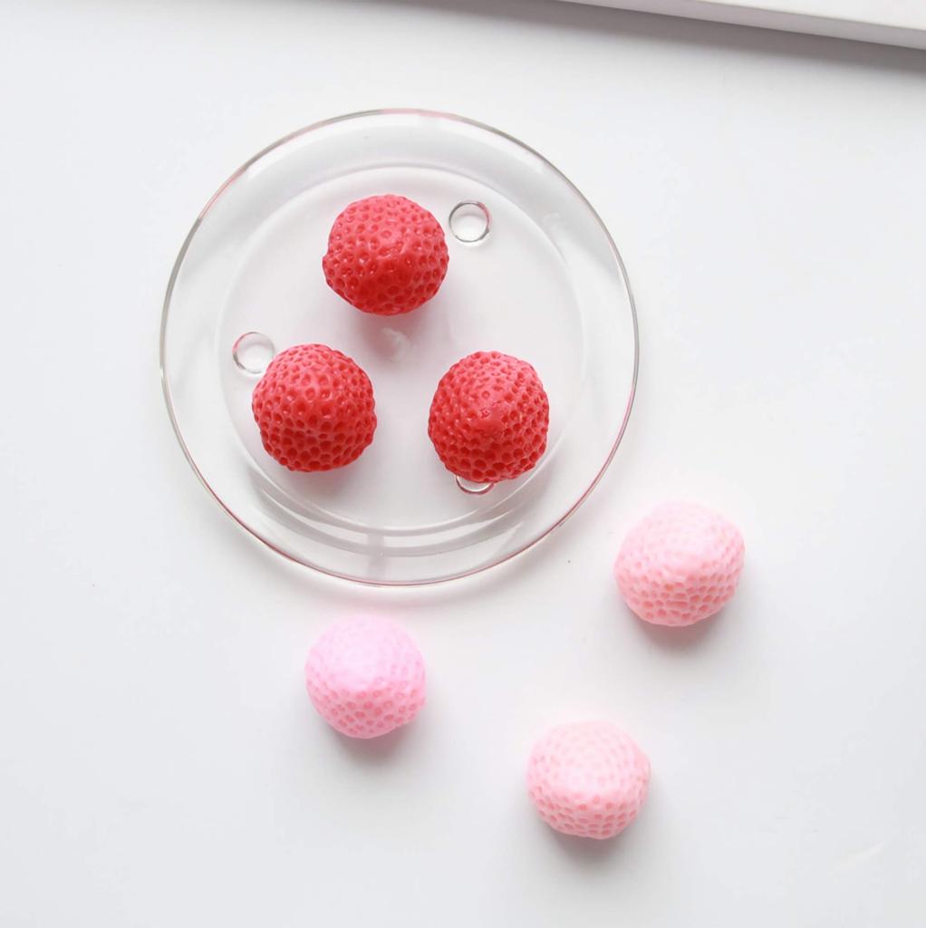 3D Strawberry Silicone Mold,Food Grade Safety Silicon Materials for Baking Mousse Dessert Molds Ice Cube Jello Cake Chocolate