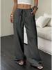 2025 Temu Short Sleeve Top & Loose Wide Leg Pants with Pockets - European & American Style Casual Fashion.