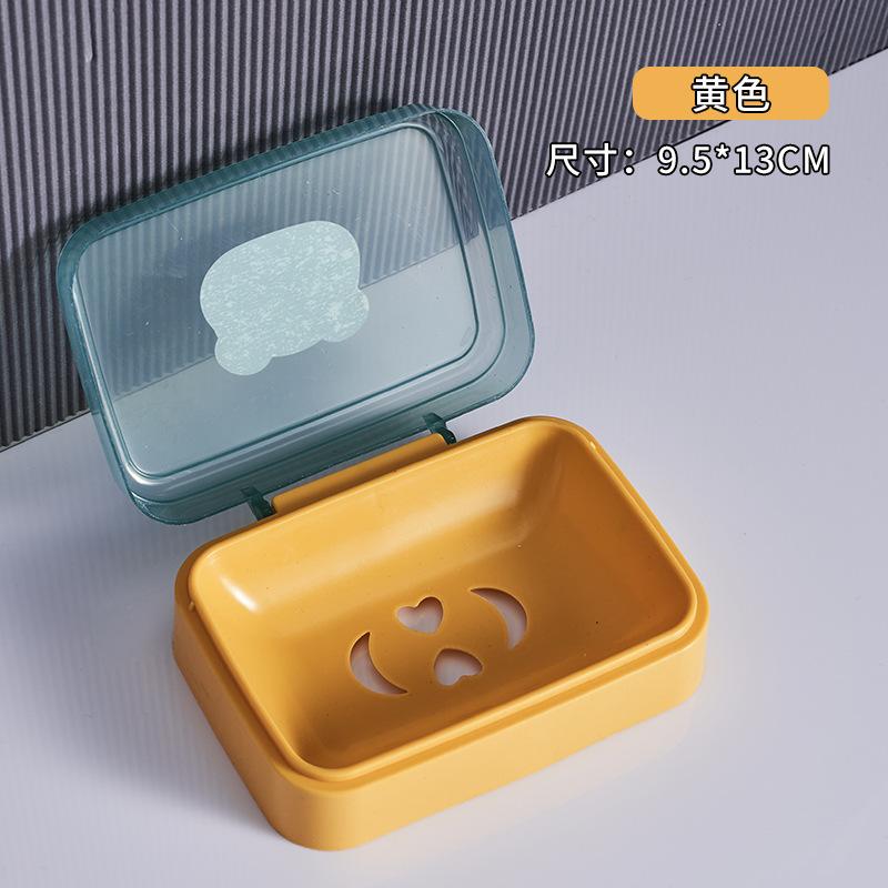 

Мыльница для ванной с прозрачной крышкой, переносная дорожная мыльница, бытовая мыльница-раскладушка, держатель для контейнера для слива мыла