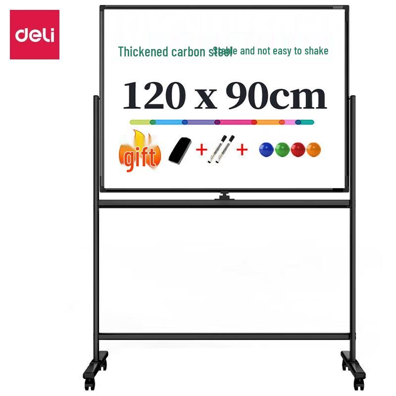 Deli H-Frame Mobile Double-Sided Magnetic Whiteboard