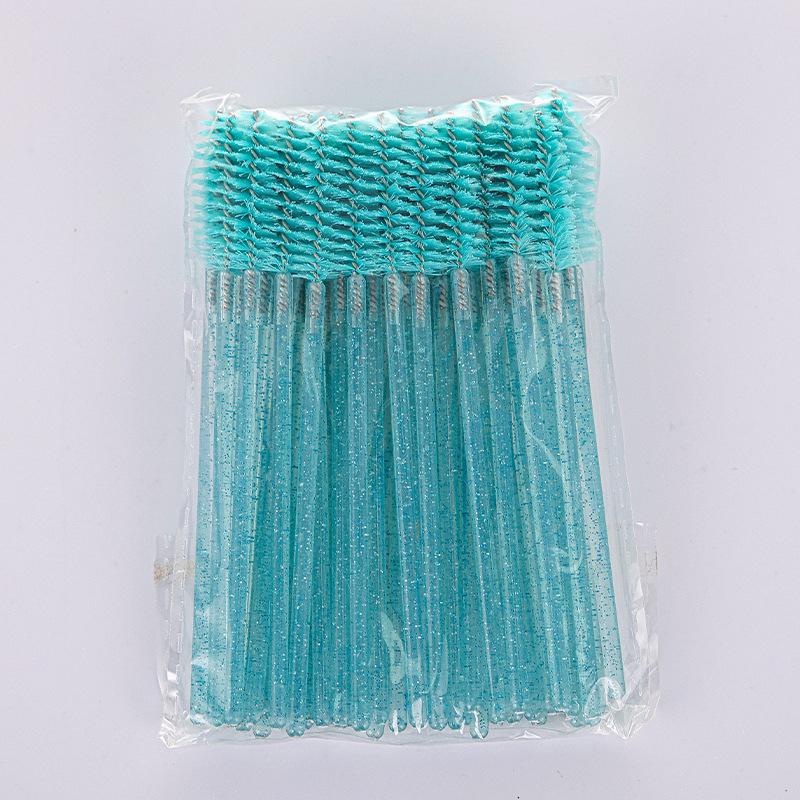 Crystal Rod Eyelash & Eyebrow Spiral Brush - Disposable Beauty Tool for False Lashes & Grooming