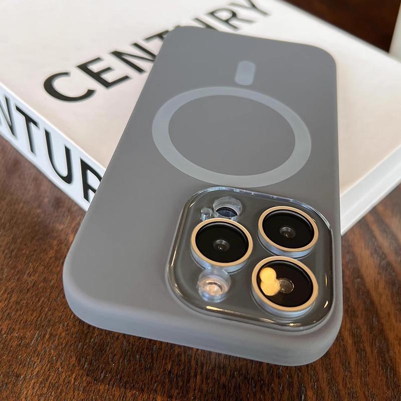Applicable To IPhone 16 Apple Phone Case Liquid Silicone Magnetic Light Cyan 14 All Inclusive Lens Film 13 Anti Fall