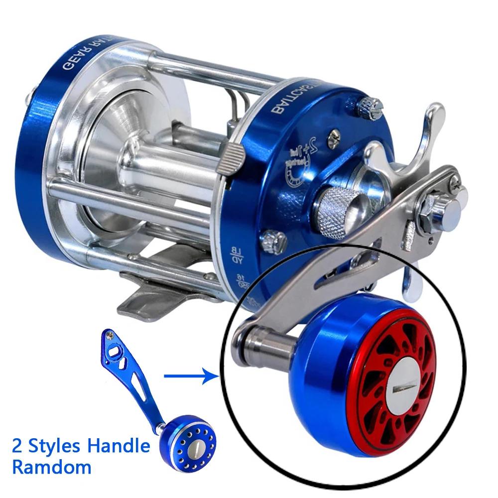 Single Rocker Drum Reel 40L50L60L Double Brake System 2+1BB Jumping Ship Sea Fish Fishing Die-casting Reel Catching Salt Water