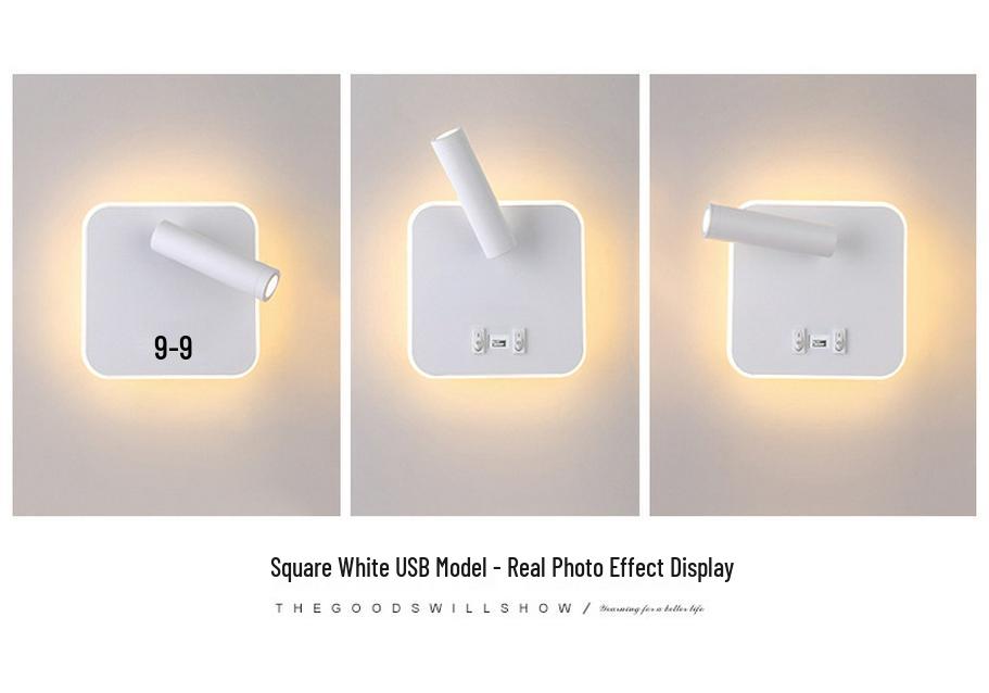 LED USB Wall Lamp for Reading - Bedside & Study Room