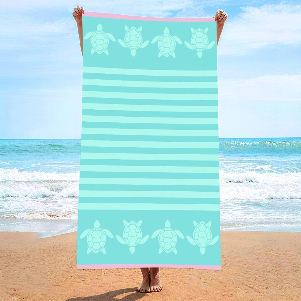 70x140 Microfiber Custom Printed Beach Towel - Absorbent & In Stock