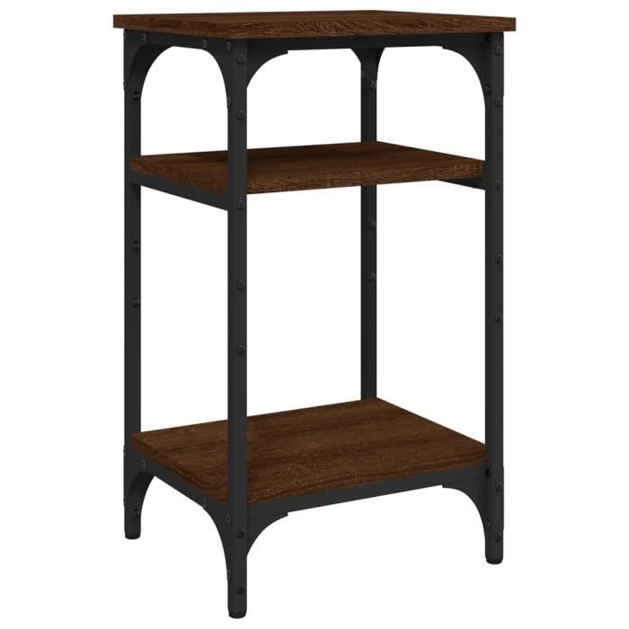 VidaXL Table d'appoint Chêne marron 35x30x60 cm Bois d'ingénierie 825806