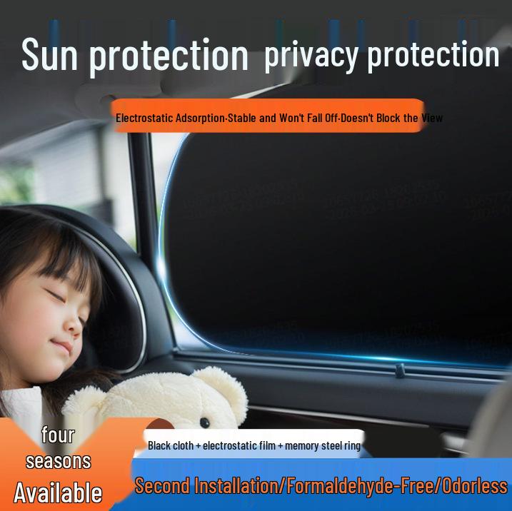 Car Sunshade Curtain: Side Window Glass Shade, Interior Sun Protection & Heat Insulation Privacy Curtain for Babies