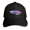 King of the Pond Rainbow Kingfish Baseball Cap Streetwear Hip Hop Trendy Vintage Retro Embroidered Lightweight Packable