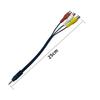 3.5mm To 3RCA Audio Adapter Cable - Male To Female AV Cable