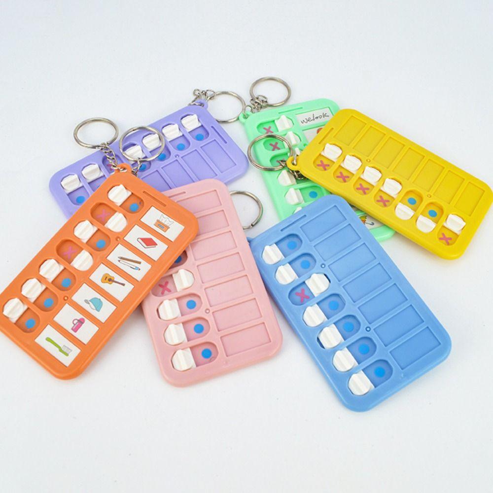 Detachable Memo Board Keychain Plastic To Do List Simple Daily Planner Board