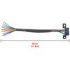 Cable de diagnóstico automotriz OBD2 hembra a cable DIY de colores de 30 cm, tipo terminal OBD2, conector OBD 2