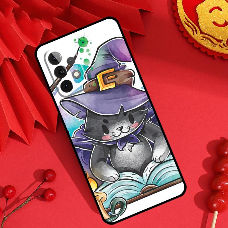 Magic Cat The Witches Case For Samsung Galaxy M15 M55 M31 M13 M11 M12 M14 M06 M16 M36 M56 M53 M32 M52 M35 M34 M54