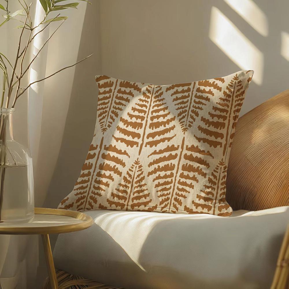 Creamywhitebrown Pillow Case Pillowcase, Double-Sided Printed, Sofa Cushion, Bedroom Headboard