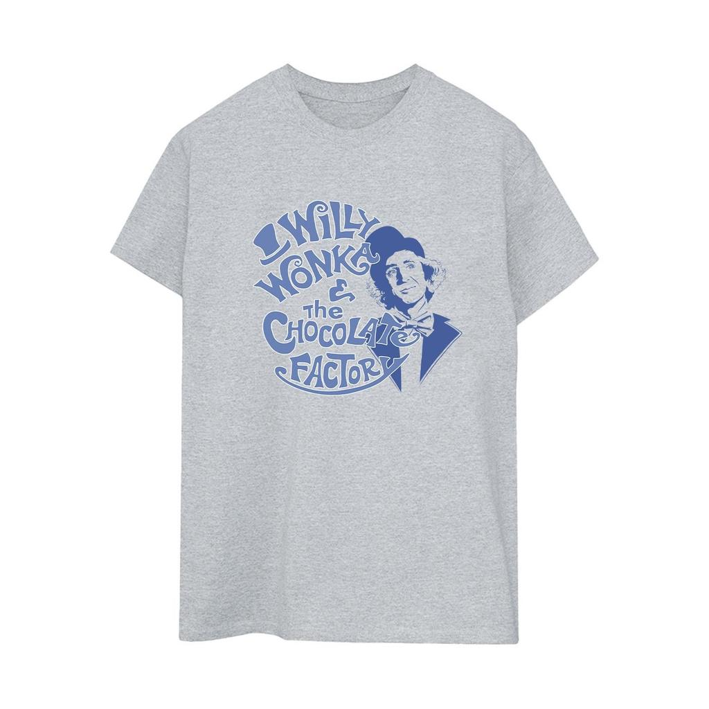 Willy Wonka & The Chocolate Factory Womens/Ladies Logo Boyfriend T-Shirt