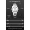 Luxury Men Wristwatch Waterproof Luminous Week Date Casual Man Clock Stainless Steel Quartz Fashion Men's Watches Reloj