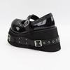Fashion Shoes for Women Heightened Rivet Belt Buckle Punk Loafer Dark High Quality Leather Platform Shoes Womens Mary Jane Shoes Tacones
