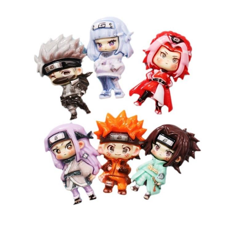 

Наруто стікери 3D Наруто Naruto Саске Какаші Хіната Сакура аксесуари вироби зі смоли 3,5 см 6 шт 3.5 різнокольоровий
